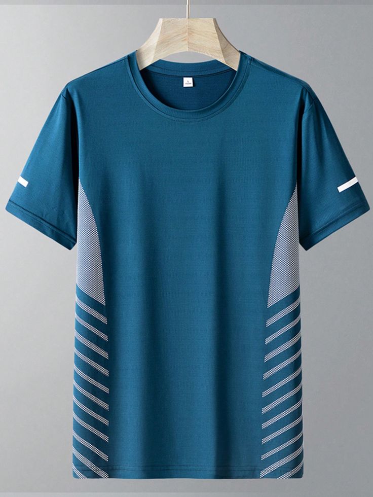 Men’s Sports Round Neck T-Shirt – Quick Dry, Lightweight, Breathable Activewear Tee for Gym, Running & Training