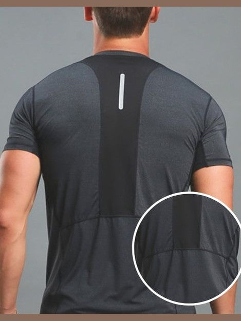 Men’s Sports Round Neck T-Shirt – Quick Dry, Lightweight, Breathable Activewear Tee for Gym, Running & Training